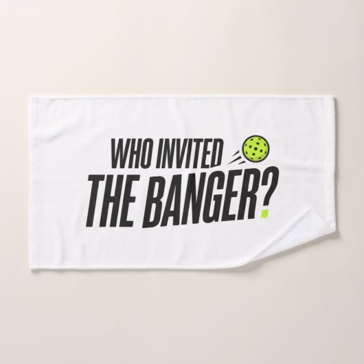 Qui a invité le Banger ? Serviette de main de pick (Serviette à main)