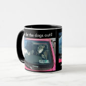 Qui a laissé sortir les chiens ? Mug (Devant gauche)