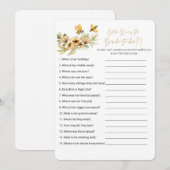 Qui connaît la mariée à être la meilleure carte de (Devant / Derrière)