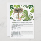 Qui connaît le mieux la future maman ? Carte bébé (Devant)