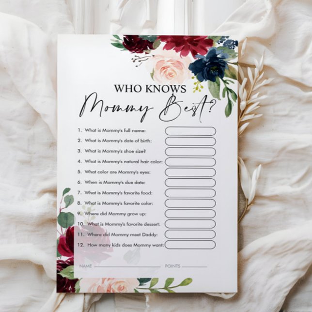 Qui connaît maman les meilleures cartes de jeu (Créateur téléchargé)