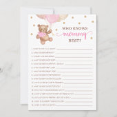 Qui Connaît Maman Meilleure Carte Baby shower De P (Devant)