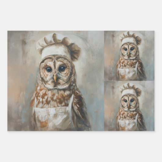 Qui Cuit Pour Vous Chouette Papier Découpage (Devant 3)