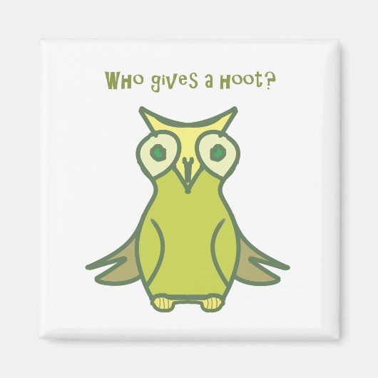 Qui donne un aimant Carré de 2 pouces (Devant)