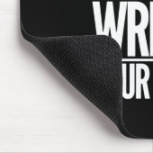 Qui écrit votre histoire ? Tapis de souris noir (Coin)