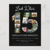qui est 15 Photo Collage Invitation de quinceanera (Devant)