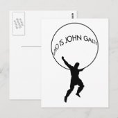 Qui Est John Galt ? carte postale (Devant / Derrière)