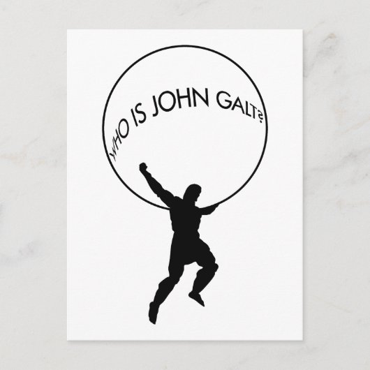 Qui Est John Galt ? carte postale (Devant)