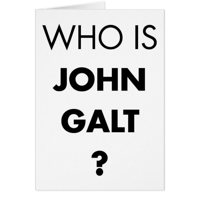 Qui est John Galt ? La question (Devant)