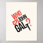 Qui Est John Galt ? Poster d'Ayn Rand (Devant)