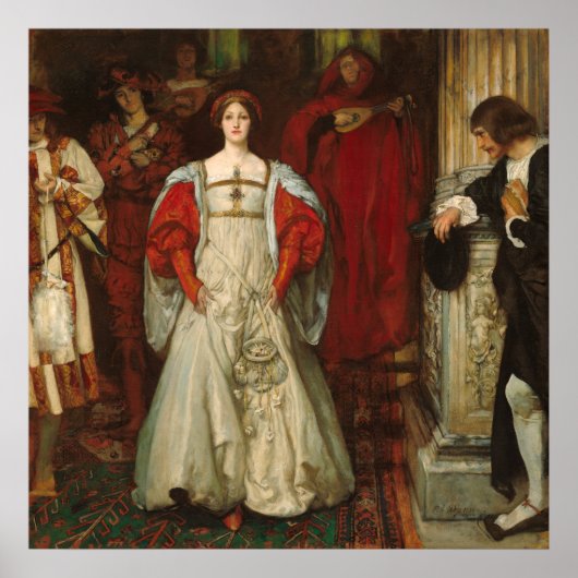 Qui est Sylvia ?, Edwin Austin Abbey Poster d'art  (Devant)