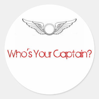 Qui est ton capitaine ? Autocollant