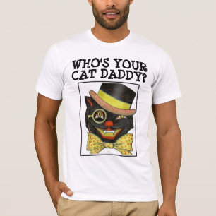 QUI EST TON CHAT, PASSÉ ? T-shirts CAT DAD