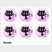Qui est ton chou ? Stickers Chat (Feuille)