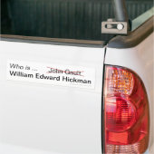 Qui est William Edward Hickman autocollant pare-ch (Sur camion)
