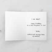 Qui fait ça ? - Carte d'anniversaire fille en droi (Intérieur)