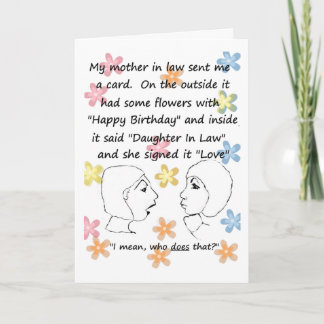 Qui fait ça ? - Carte d'anniversaire fille en droi