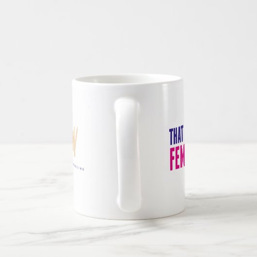 "Qui genre" de tasse féministe par un mariage (Poignée)