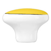 Qui Où ? - Bouton de tiroir rond (Jaune) (Côté)