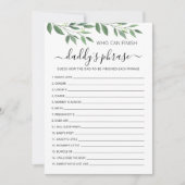 Qui peut terminer l'expression de papa carte Baby  (Devant)