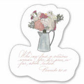 Qui peut trouver une femme vertueuse ? Autocollant (Devant)