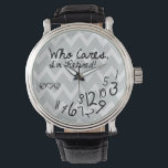 Qui s'en fiche, je suis retraité ! - logo eatlovep<br><div class="desc">Magnifique Motif Chevron gris et blanc Qui s'en soucie,  je suis Montres à la retraite! Montres amusantes pour la retraite.. Inclut notre logo eatlovepray. (peut être retiré sur demande). Conception personnalisée acceptée. Contactez-moi pour plus d'informations. Demande de conception personnalisée acceptée. Cliquez sur le lien "Demandez au concepteur" ci-dessous.</div>