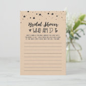 Qui suis-je Fête des mariées ou Hen Party carte de (Debout devant)