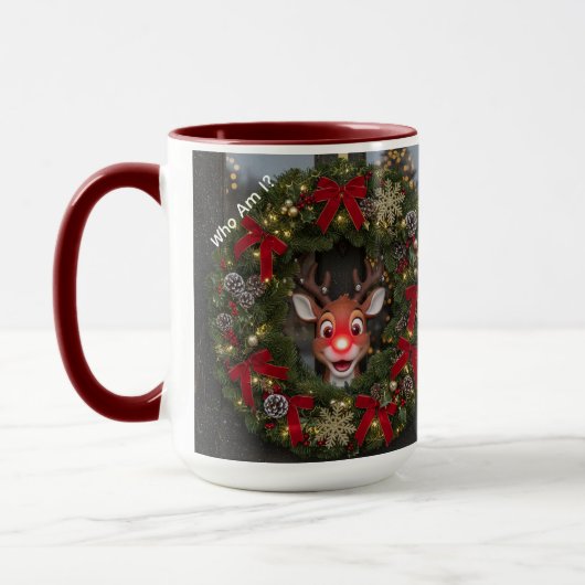 Qui suis-je ? Mug de Noël (Gauche)