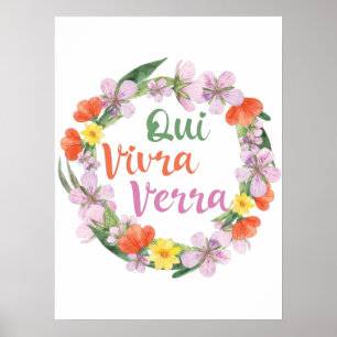 Qui Vivra Verra Frans Gezegde Poster
