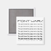 Quick Brown Fox Magnet (Recto/Verso)