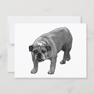 Quick Cheer Bulldog Briefkaart