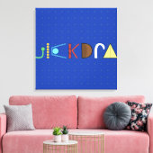 Quickdraw Kunst Canvas Afdruk (Insitu (Woonkamer))