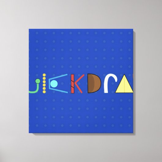 Quickdraw Kunst Canvas Afdruk (Voorkant)
