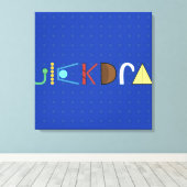 Quickdraw Kunst Canvas Afdruk (Insitu (Houten vloer))