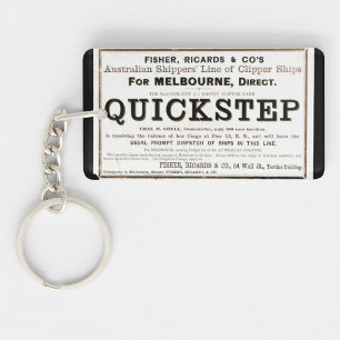 Quickstep Clipper zeilschepen 1859 Sleutelhanger