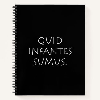 Quid infantes sumus notitieboek