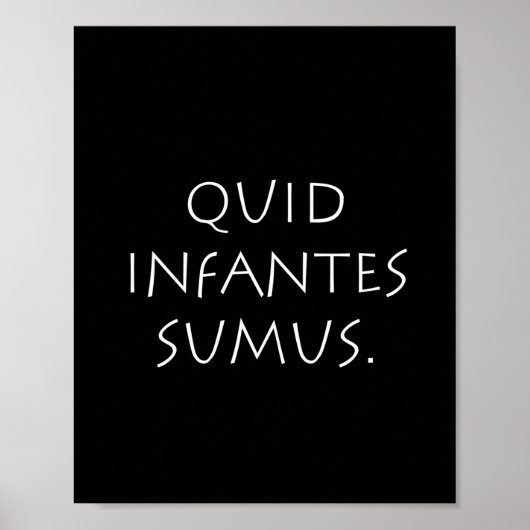Quid infantes sumus poster (Voorkant)