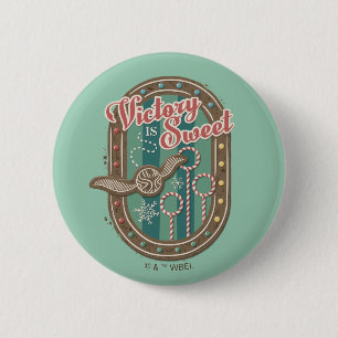 QUIDDITCH™ Overwinning is zoete vakantiekoek Grafi Ronde Button 5,7 Cm
