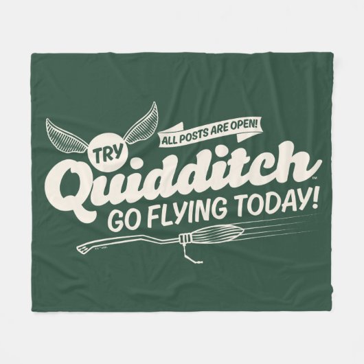 QUIDDITCH™ Recruitment Poster Fleece Deken (Voorkant (Horizontaal))