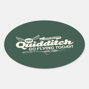 QUIDDITCH™ Recruitment Poster Ovale Sticker
