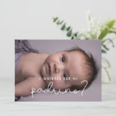 Quieres ser mi padrino Godfather voorstelkaart Kaart (Staand voorkant)