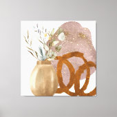 Quiet Balance Abstract Botanical Still Life Canvas Afdruk (Voorkant)