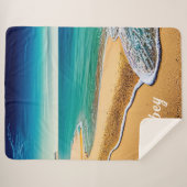 Quiet Beach Sherpa Deken (Voorkant (horizontaal))