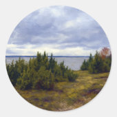 Quiet Coast of Vormsi Ronde Sticker (Voorkant)