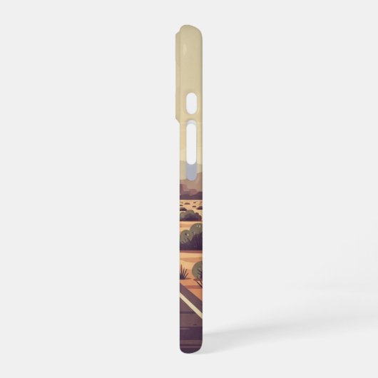 Quiet Desert Route iPhone 16 Hoesje (Linkerkant)