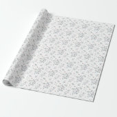 Quiet Elegance: Neutral Wildflower Cadeaupapier (Uitgerold)