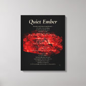 Quiet Ember Canvas Afdruk (Voorkant)