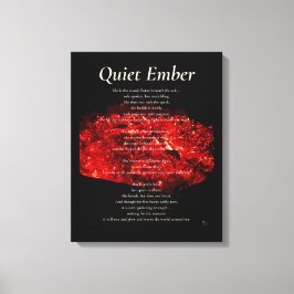 Quiet Ember Canvas Afdruk