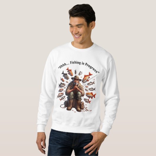 Quiet Fisherman Fish Sweatshirt (Voorkant volledig)