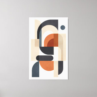 Quiet Geometry in Balance Canvas Afdruk